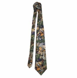 CAMBRIDGE CLASSICS Men's VTG Neckwear Silk Tie Forest Animal Print Accessories